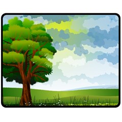 Landscape Nature Natural Sky Fleece Blanket (medium) 