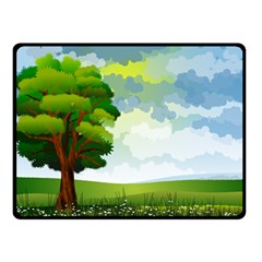 Landscape Nature Natural Sky Double Sided Fleece Blanket (small)  by Sudhe