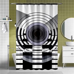 Glass Illustration Technology Shower Curtain 48  X 72  (small)  by Sudhe