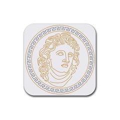 Apollo Design Draw Vector Nib Rubber Coaster (square) 