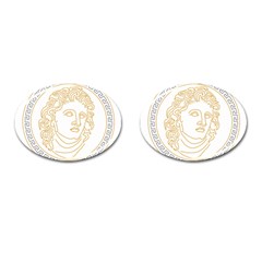 Apollo Design Draw Vector Nib Cufflinks (oval) by Sudhe