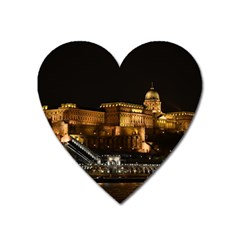 Budapest Buda Castle Building Scape Heart Magnet by Sudhe