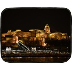 Budapest Buda Castle Building Scape Double Sided Fleece Blanket (mini)  by Sudhe