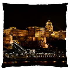 Budapest Buda Castle Building Scape Large Cushion Case (one Side) by Sudhe