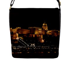 Budapest Buda Castle Building Scape Flap Closure Messenger Bag (l) by Sudhe