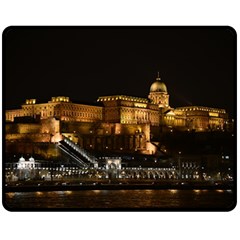 Budapest Buda Castle Building Scape Double Sided Fleece Blanket (medium)  by Sudhe