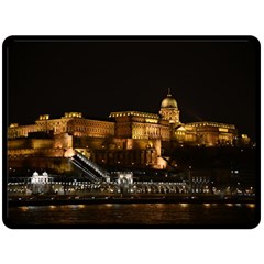 Budapest Buda Castle Building Scape Double Sided Fleece Blanket (large)  by Sudhe