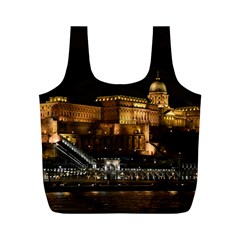 Budapest Buda Castle Building Scape Full Print Recycle Bag (m) by Sudhe