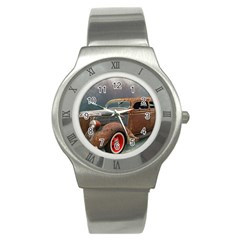 Auto Old Car Automotive Retro Stainless Steel Watch by Sudhe