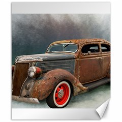 Auto Old Car Automotive Retro Canvas 8  X 10  by Sudhe