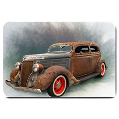 Auto Old Car Automotive Retro Large Doormat  by Sudhe