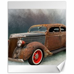 Auto Old Car Automotive Retro Canvas 11  X 14  by Sudhe