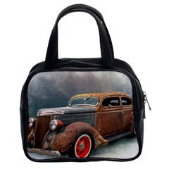 Auto Old Car Automotive Retro Classic Handbag (two Sides) by Sudhe