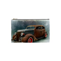 Auto Old Car Automotive Retro Cosmetic Bag (small) by Sudhe