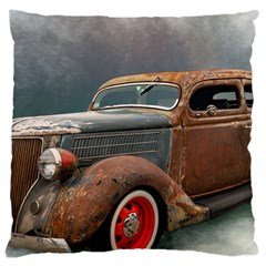 Auto Old Car Automotive Retro Large Cushion Case (one Side) by Sudhe