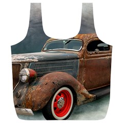 Auto Old Car Automotive Retro Full Print Recycle Bag (xl) by Sudhe