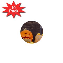 Old Crumpled Pumpkin 1  Mini Buttons (10 Pack)  by rsooll