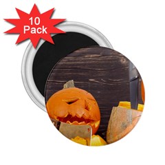 Old Crumpled Pumpkin 2 25  Magnets (10 Pack)  by rsooll