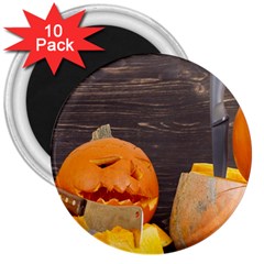 Old Crumpled Pumpkin 3  Magnets (10 Pack)  by rsooll