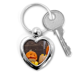 Old Crumpled Pumpkin Key Chains (heart) 