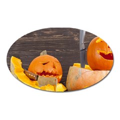 Old Crumpled Pumpkin Oval Magnet by rsooll