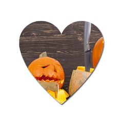 Old Crumpled Pumpkin Heart Magnet by rsooll