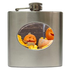 Old Crumpled Pumpkin Hip Flask (6 Oz) by rsooll