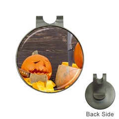 Old Crumpled Pumpkin Hat Clips With Golf Markers by rsooll