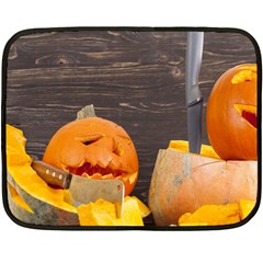 Old Crumpled Pumpkin Double Sided Fleece Blanket (mini)  by rsooll