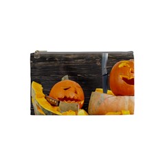 Old Crumpled Pumpkin Cosmetic Bag (small) by rsooll