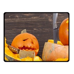 Old Crumpled Pumpkin Fleece Blanket (small) by rsooll