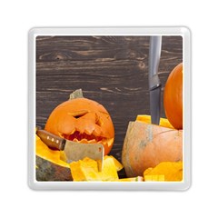 Old Crumpled Pumpkin Memory Card Reader (square) by rsooll