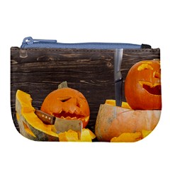 Old Crumpled Pumpkin Large Coin Purse