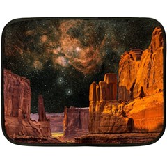 Geology Sand Stone Canyon Double Sided Fleece Blanket (mini)  by Sudhe