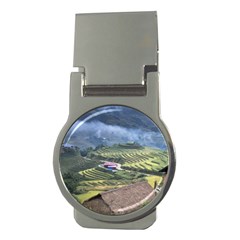 Rock Scenery The H Mong People Home Money Clips (round)  by Sudhe