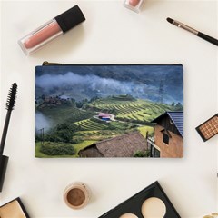 Rock Scenery The H Mong People Home Cosmetic Bag (medium) by Sudhe