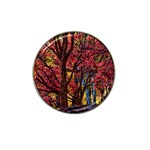 Autumn Colorful Nature Trees Hat Clip Ball Marker (10 pack) Front