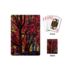 Autumn Colorful Nature Trees Playing Cards (mini)