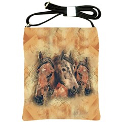 Head Horse Animal Vintage Shoulder Sling Bag by Sudhe