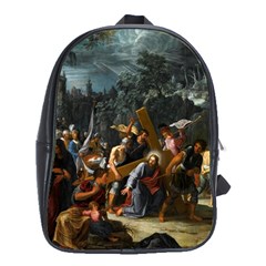 Christ On The Road To Calvary School Bag (xl) by ArtworkByPatrick