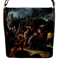 Christ On The Road To Calvary Flap Closure Messenger Bag (s) by ArtworkByPatrick