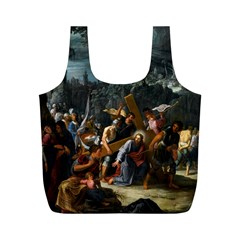 Christ On The Road To Calvary Full Print Recycle Bag (m) by ArtworkByPatrick