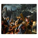 Christ On The Road To Calvary Double Sided Flano Blanket (Small)  50 x40  Blanket Front