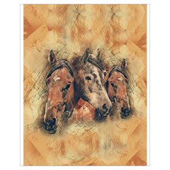 Head Horse Animal Vintage Drawstring Bag (small) by Sudhe