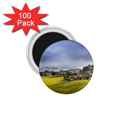 Vietnam Terraces Rice Silk 1 75  Magnets (100 Pack)  by Sudhe