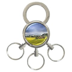 Vietnam Terraces Rice Silk 3-ring Key Chains by Sudhe