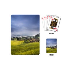 Vietnam Terraces Rice Silk Playing Cards (mini) by Sudhe