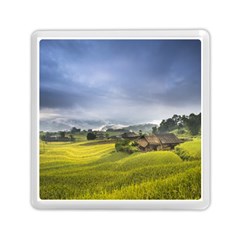 Vietnam Terraces Rice Silk Memory Card Reader (square) by Sudhe