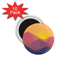 Image Sunset Landscape Graphics 1 75  Magnets (10 Pack)  by Sudhe