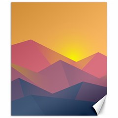 Image Sunset Landscape Graphics Canvas 8  X 10  by Sudhe